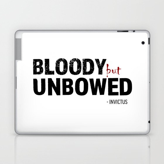BLOODY BUT UNBOWED Laptop & iPad Skin