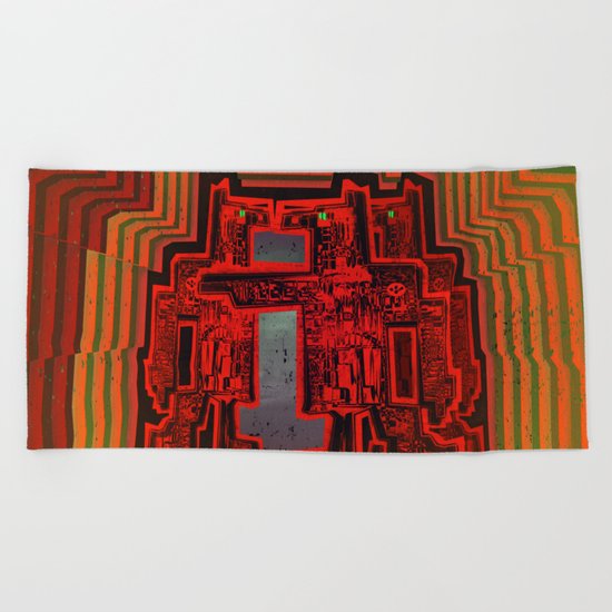Three's a Crowd / Robotics Beach Towel