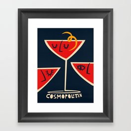 Cosmopolitan Cocktail Framed Art Print