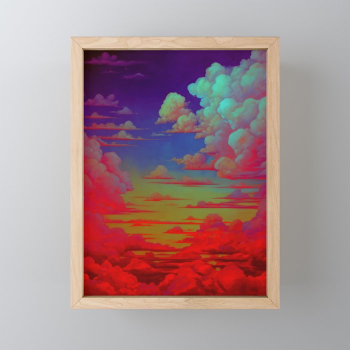 Toxic Cloud Framed Mini Art Print