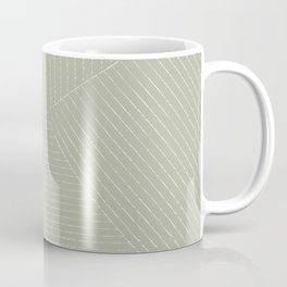 Lines (Linen Sage) Coffee Mug | Minimalist, Summersunhomeart, Sage, Green, Pattern, Mint, Boho, Sagegreen, Winter, Holiday 
