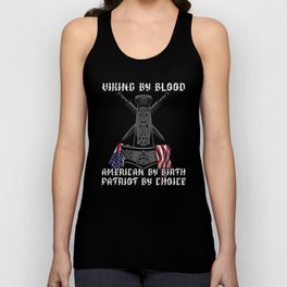 Viking By Blood American By Birth Unisex Tank Top