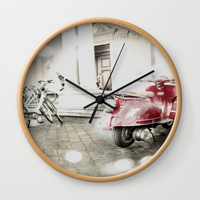 Retro Vespa  Wall Clock