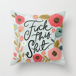 16x16 Multicolor Fucking Wear It Fuck Epilepsy Awareness 1 Red Throw Pillow