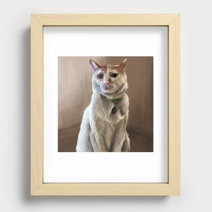 Kitty Recessed Framed Print
