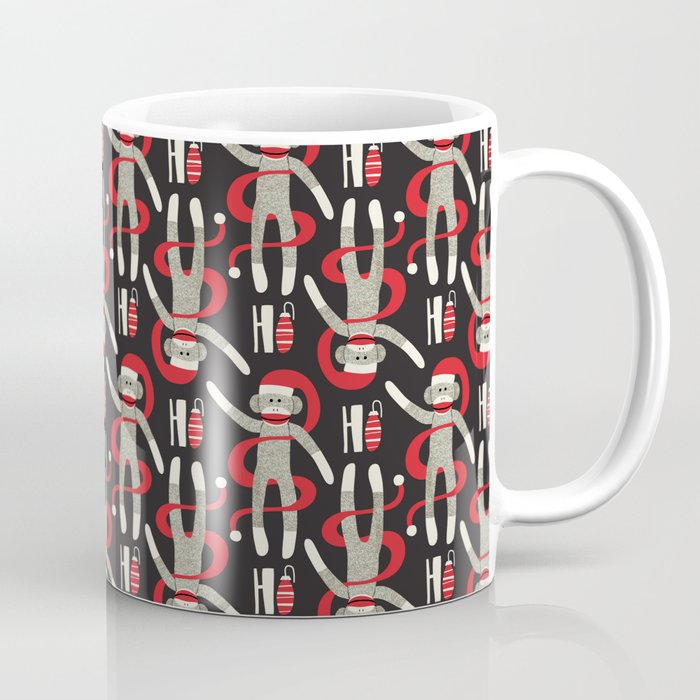 Sock Monkey Santa Coffee Mug