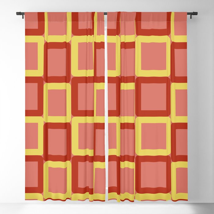 60s Fabric Modern Fabric Modern Colors Blackout Curtain By Layla