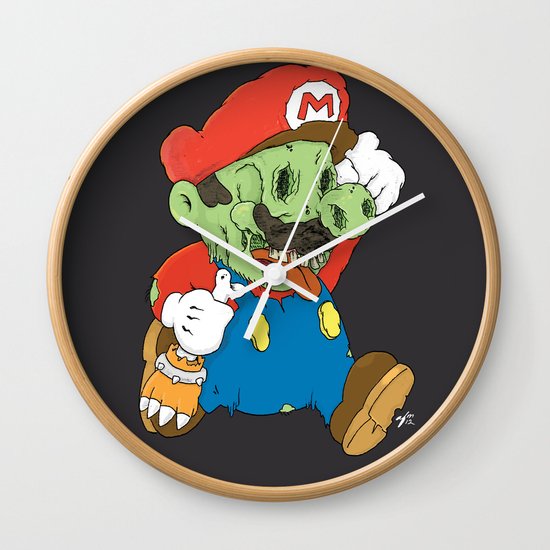 It's A Me Zombio Wall Clock