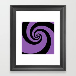 Purple swirls Framed Art Print