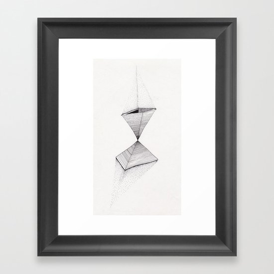sand pyramids Framed Art Print