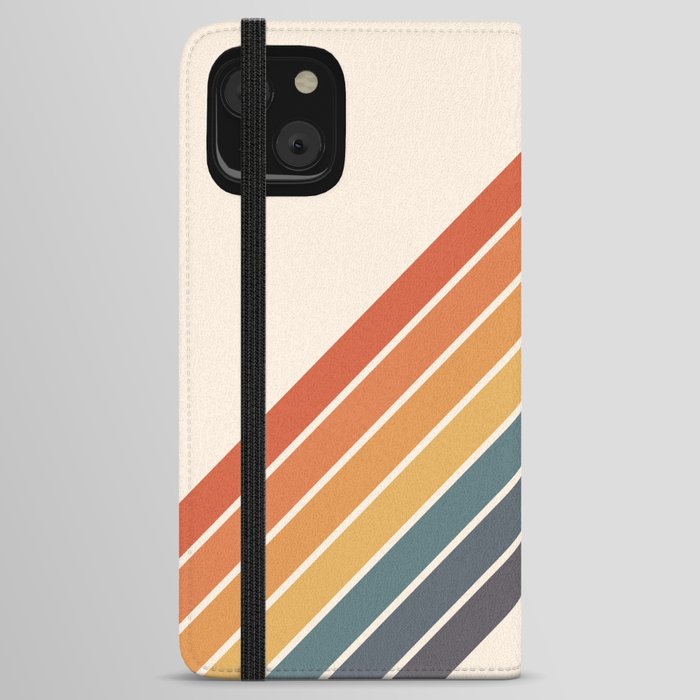 Arida -  70s Summer Style Retro Stripes iPhone Wallet Case