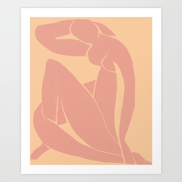 The Blue Nude in Clay, by Henri Matisse Art Print