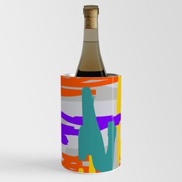 Bright Linear Abstract Wine Chiller