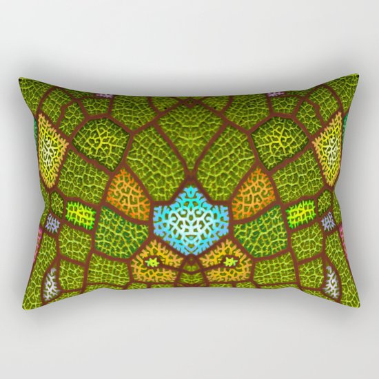 lymph colored Rectangular Pillow
