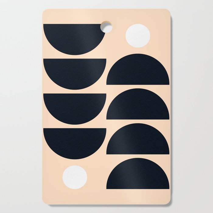 Abstraction_GEOMETRIC_OCEAN_WAVE_SUNSHINE_LOVE_POP_ART_0703A Cutting Board