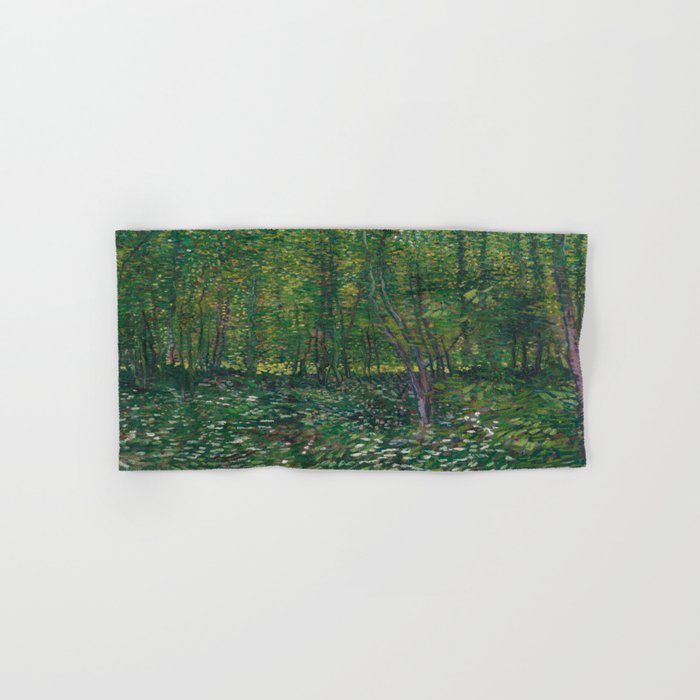 Van Gogh , Trees and undergrowth , 1887 Hand & Bath Towel