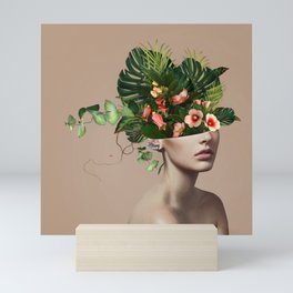 Lady Flowers llll Mini Art Print