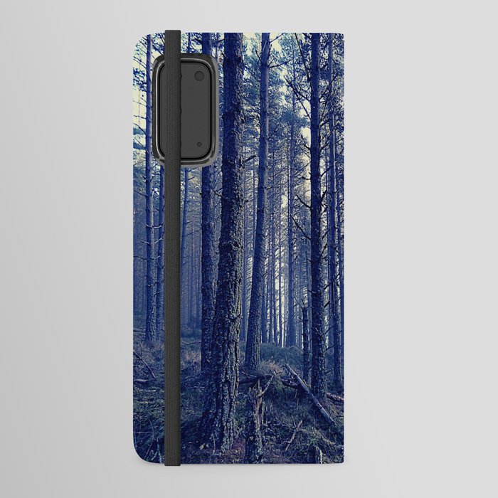  Dark Misty Woods in the Scottih Highlands Android Wallet Case