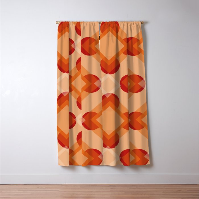 60s Interior Design Light Blackout Curtain By Layla Oz Society6