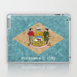 Delaware State Flag US Flags The Firs State Banner Emblem Symbol Laptop Skin