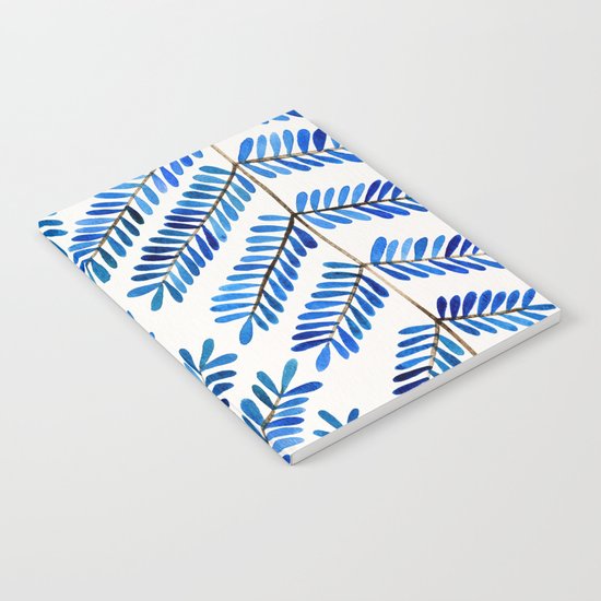 Blue Leaflets Notebook