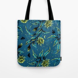 Queen of the Night - Teal Tote Bag