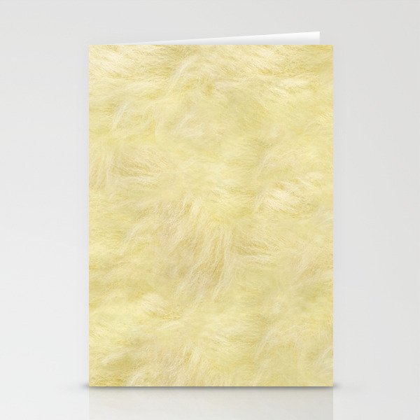 abstract modern light yellow soft plush texture Stationery Cards