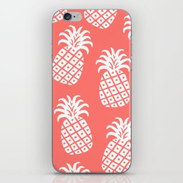 Pineapple Twist 326 Coral Orange iPhone Skin