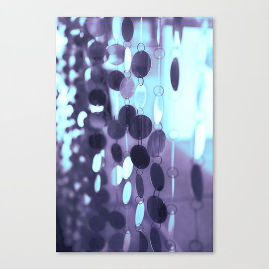 GLAM CIRCLES #Mint/Blue #1 Canvas Print