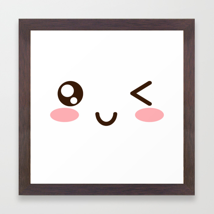 Cute Anime Japanese Emoji Emoticon Winky Face Framed Art Print By Poser Boy Society6 This saves the filter into your snapchat filter. cute anime japanese emoji emoticon winky face framed art print by poser boy