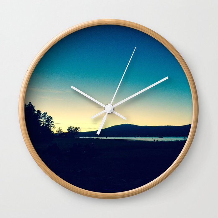 Lake Sky Wall Clock