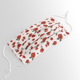 Red Poppies Face Mask