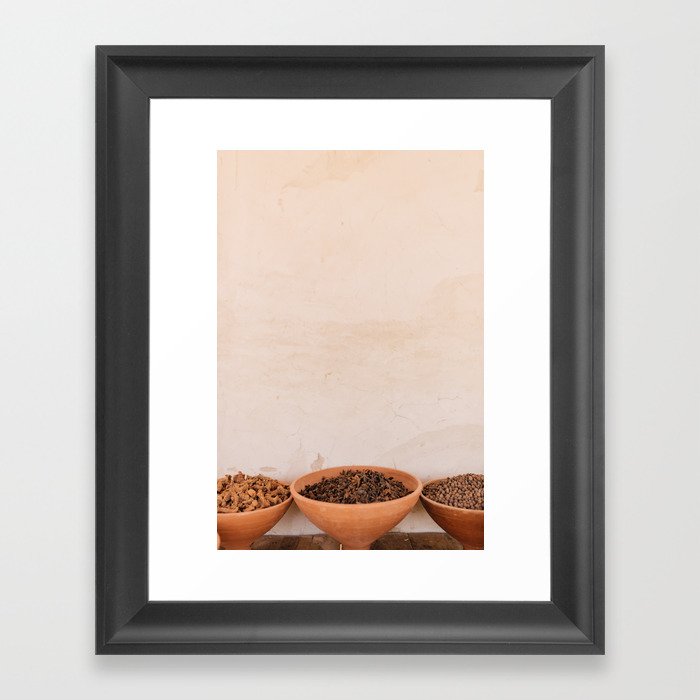Travel photography print 'Authentic Spices' made in the Agafay Desert, Morocco Framed Art Print