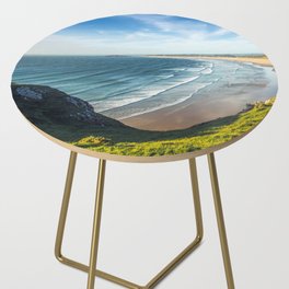 Great Britain Photography - Rhossili Bay Beach On A Hot Summer Day Side Table