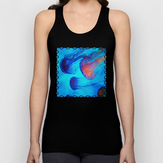 Watch the Flow of the Jelly Glow Unisex Tank Top