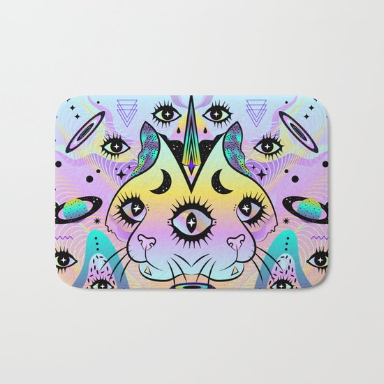 Power of Three Cats Bath Mat