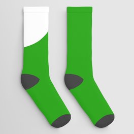 Number 3 (White & Green) Socks
