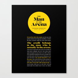 The Man in the Arena Canvas Print