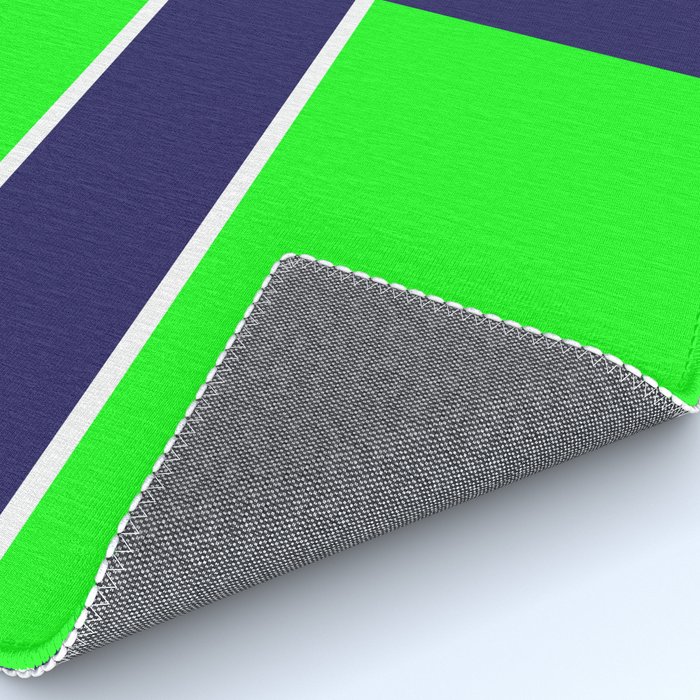 Team Colors 6 Lime Green Navy Rug By Beckybetancourt Society6