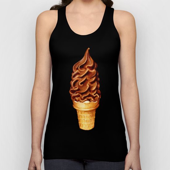 Ice Cream Pattern -Chocolate Unisex Tank Top