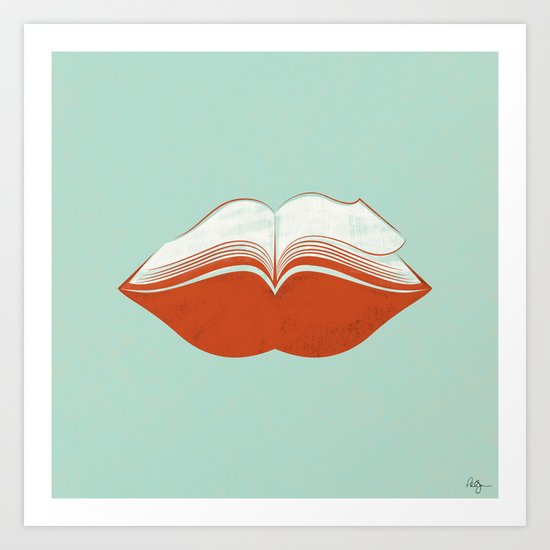 Read My Lips Art Print