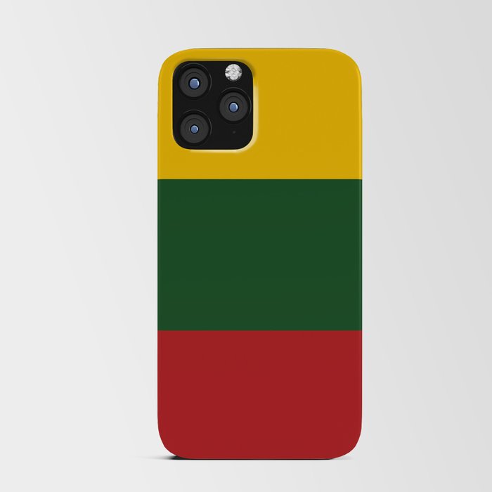 Lithuania Flag Print Lithuanian Country Pride Patriotic Pattern iPhone Card Case