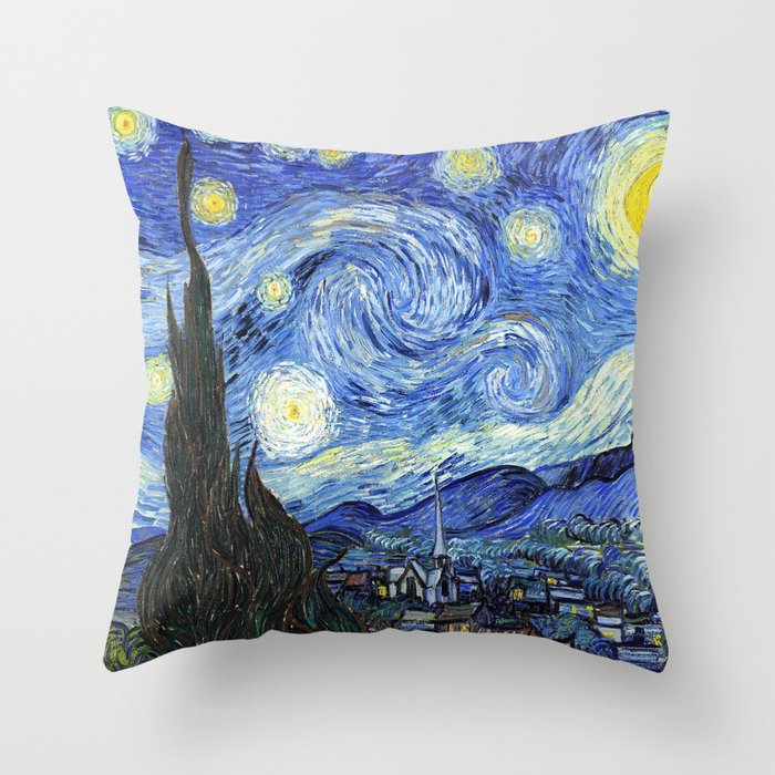 Van Gogh -starry night Throw Pillow