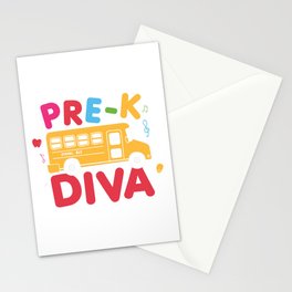 Pre-K Diva Stationery Card