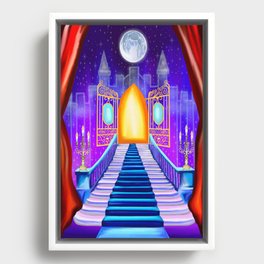 Operatic Heavenly Staircase Path Framed Canvas