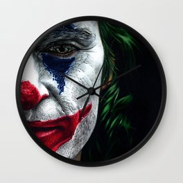 Joker Colored Pencil Drawing Wall Clock | Movie, Dccomics, Jokerdrawing, Figure, Portrait, Drawing, Colored Pencil, Celebrity, Dc, Colorful 