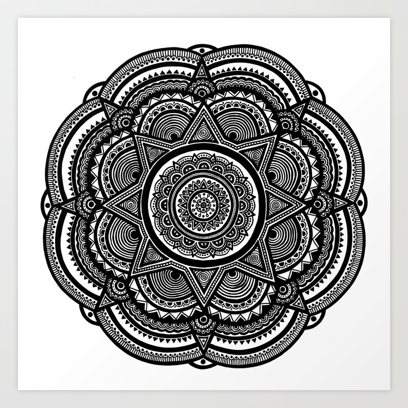 Zen Mandala Art Print