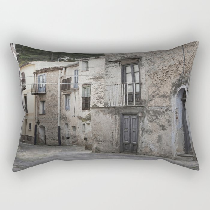 Sicilian Alley in Caltabellotta Rectangular Pillow