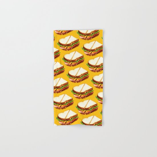 Ham Sandwich Pattern Hand & Bath Towel