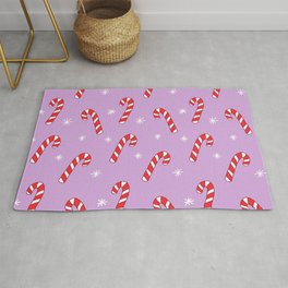 Candy Cane Pattern (purple) Area & Throw Rug